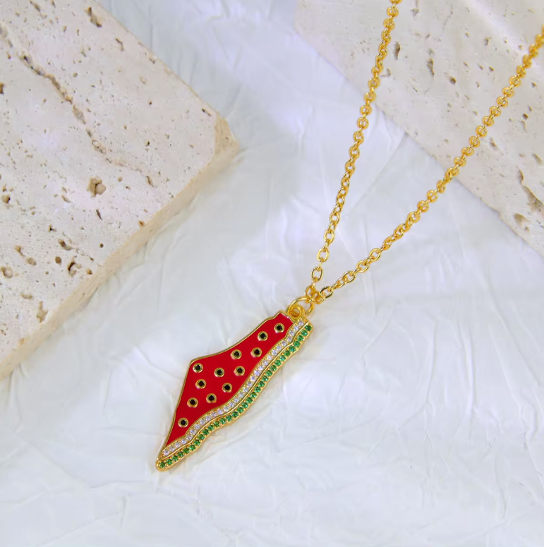 Palestine Watermelon Necklace