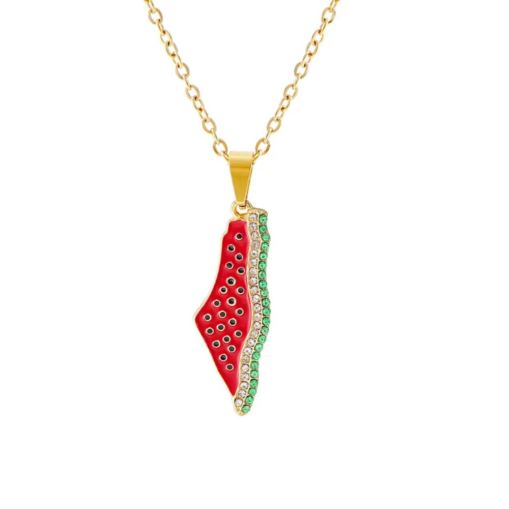 Palestine Watermelon Necklace